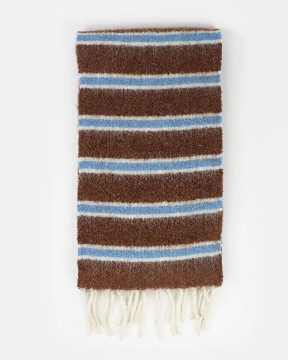 Basset Fluffy Stripe Scarf