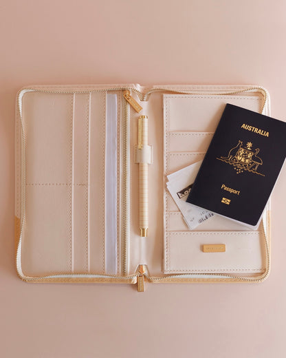 Check Travel Wallet (Caramel Ripple)