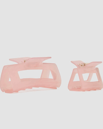 Hayley Hair Claw Set (Pink)