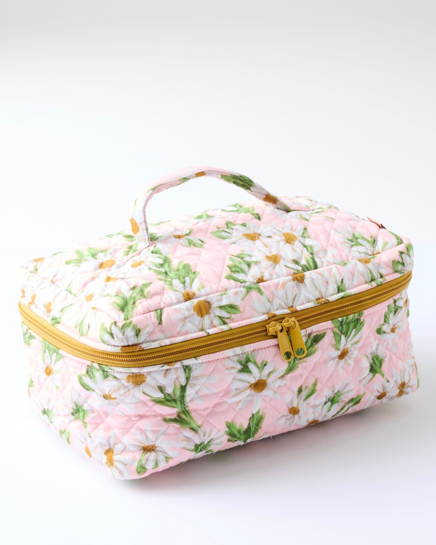 Quilted Cotton Toiletry Case (Sweet Daisy)