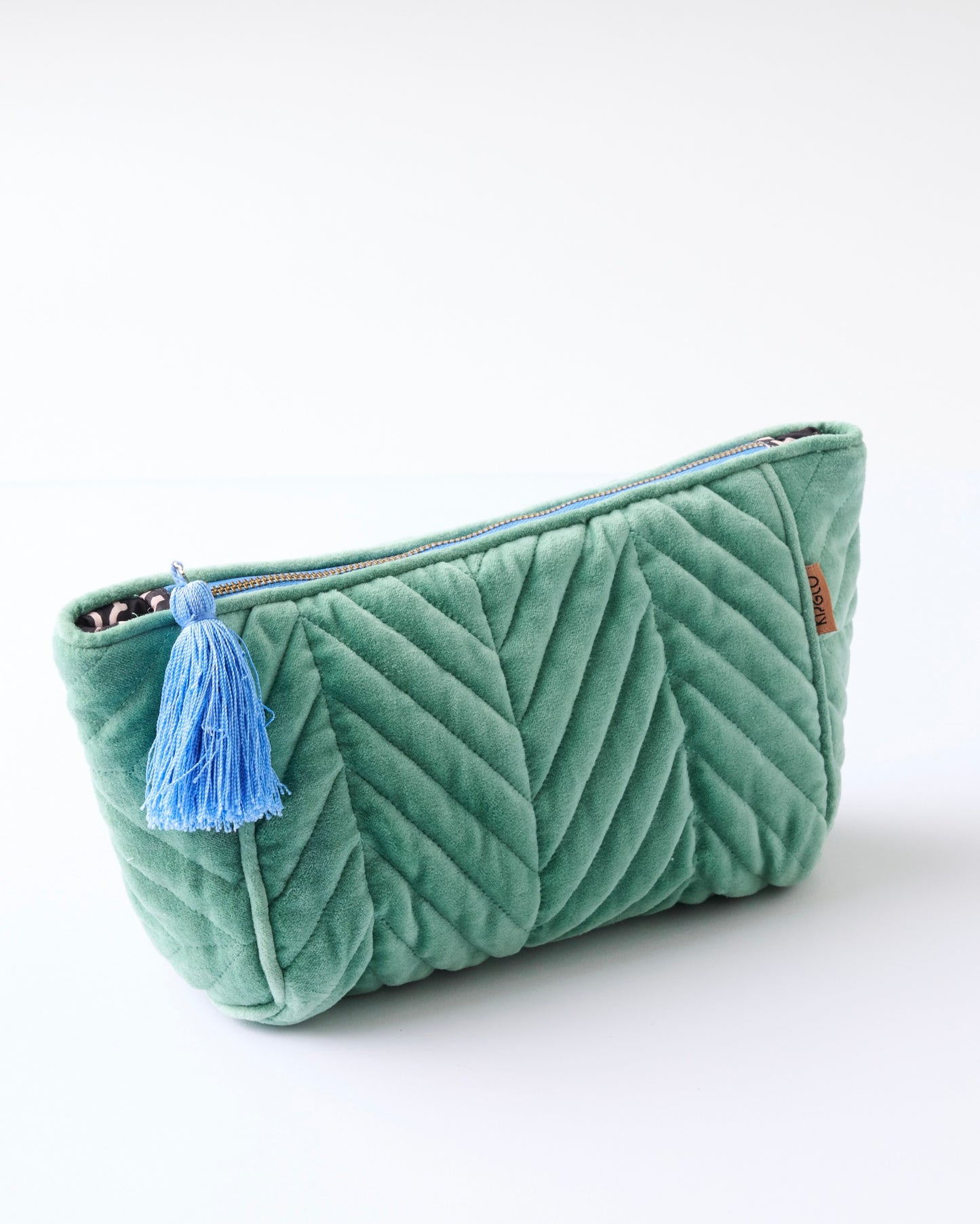 Velvet Toiletry Bag (Seabed)
