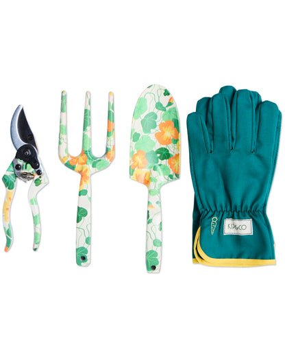 Garden Tools and Gloves Set (Nasturtium)
