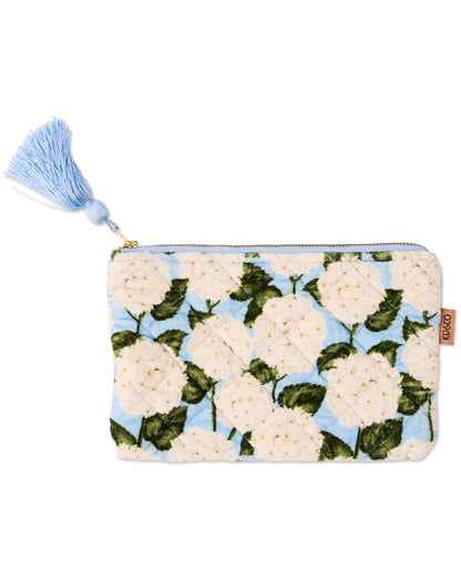 Velvet Cosmetic Purse (Hydrangea)
