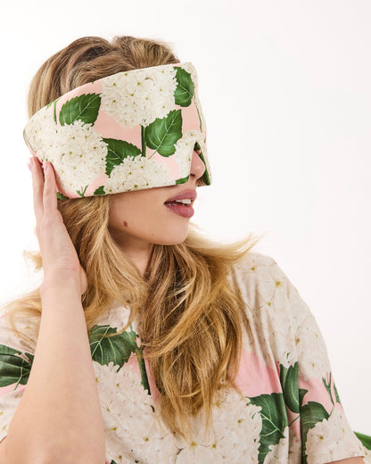 Block Out Silk Eye Mask (Hydrangea)