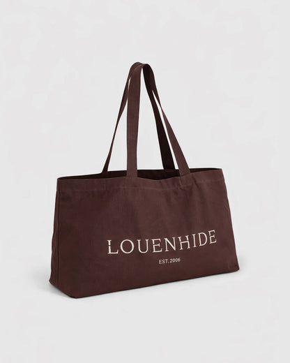 Ricky Canvas Tote Bag (Chocolate)
