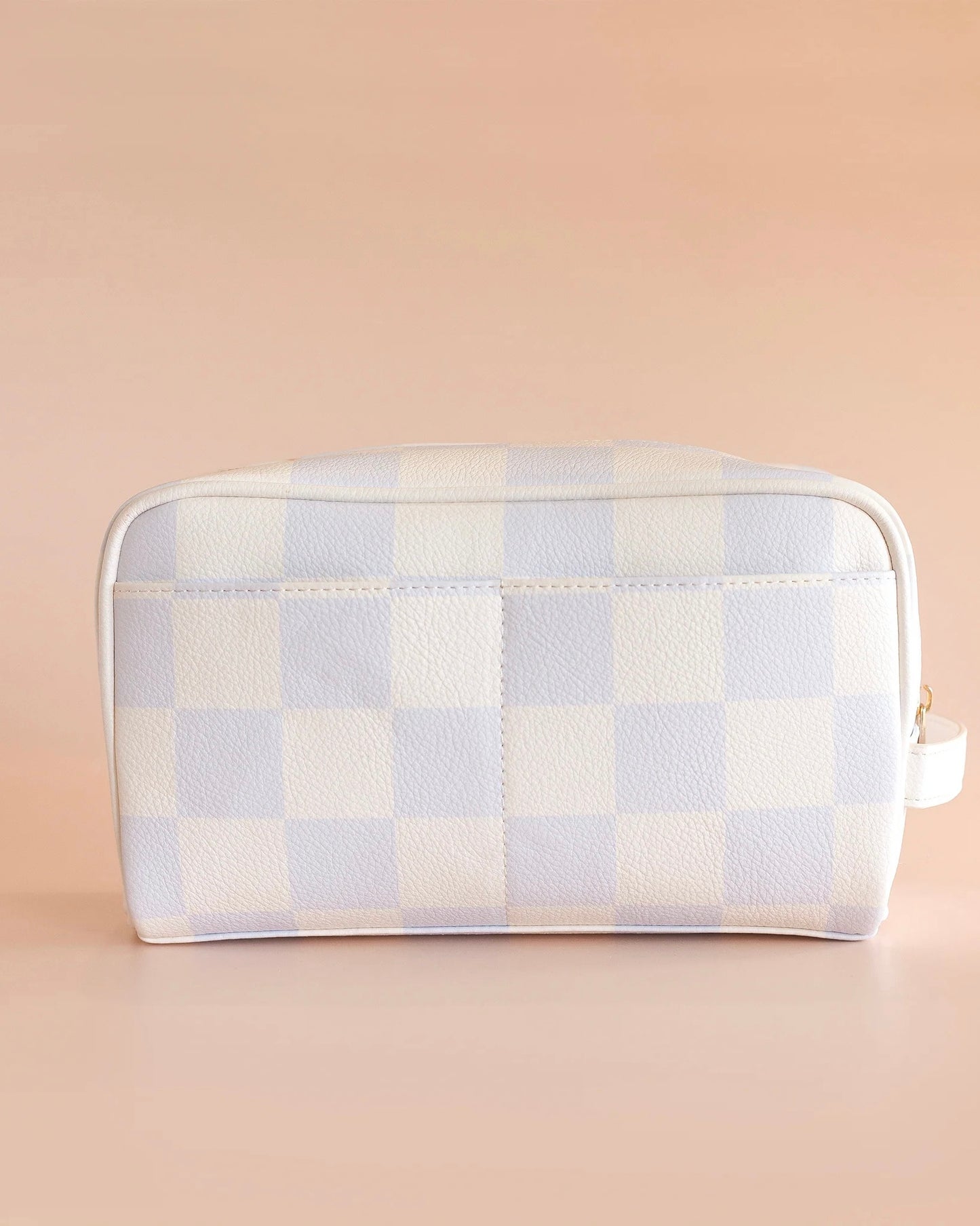 Check Wash Bag (Powder Blue)