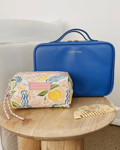 Georgie Makeup Case (Ocean Blue)