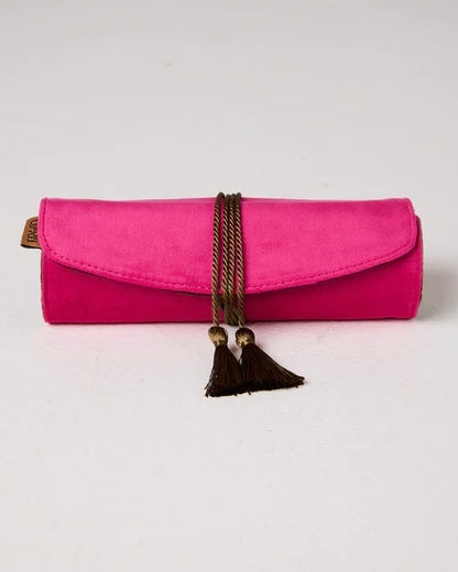 Prickly Pear Velvet Jewellery Roll