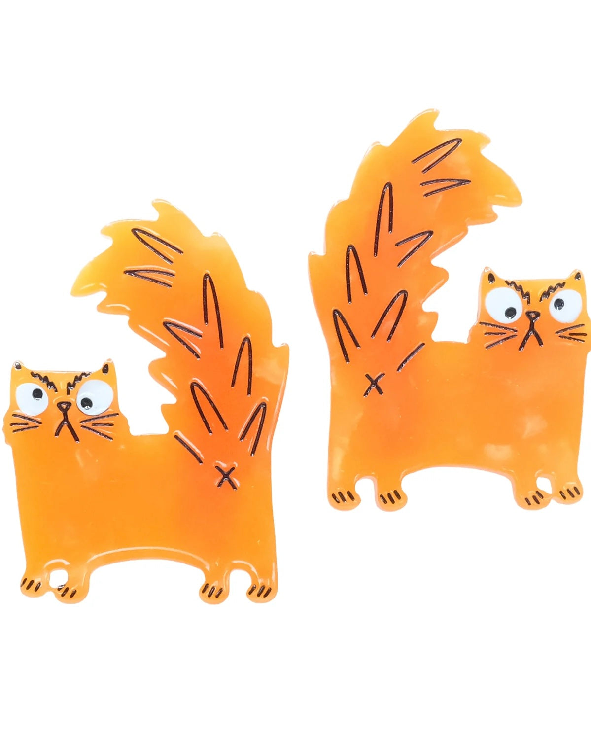 Azz Hole Angry Cat Hair Slide Clips