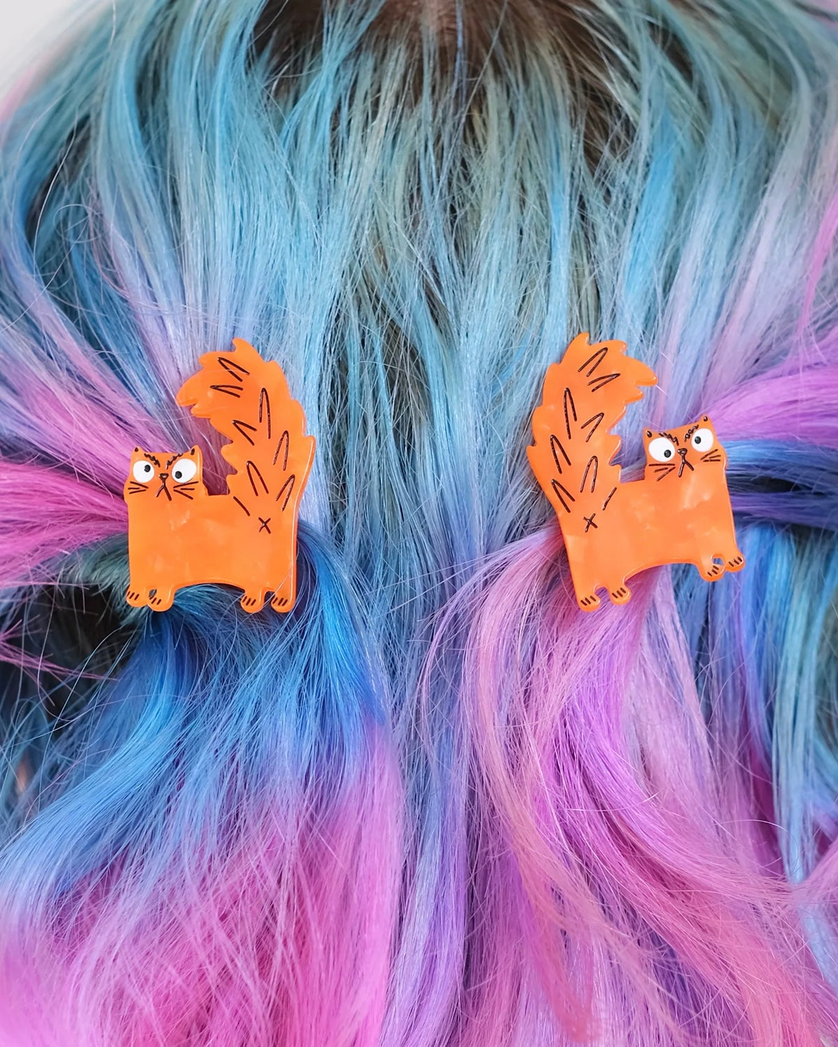 Azz Hole Angry Cat Hair Slide Clips