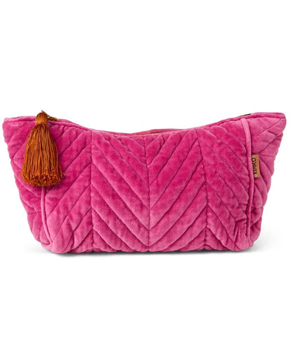 Velvet Toiletry Bag (Pink)