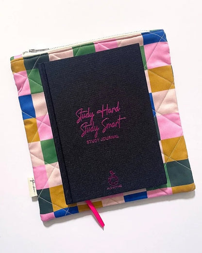 Book Sleeve (Pink Check)