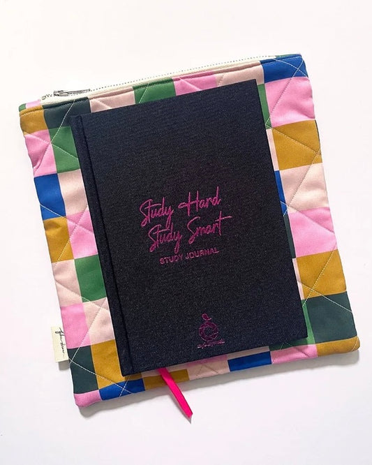 Book Sleeve (Pink Check)