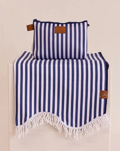 Sky Gazer Beach Towel- Classic Navy (Large)