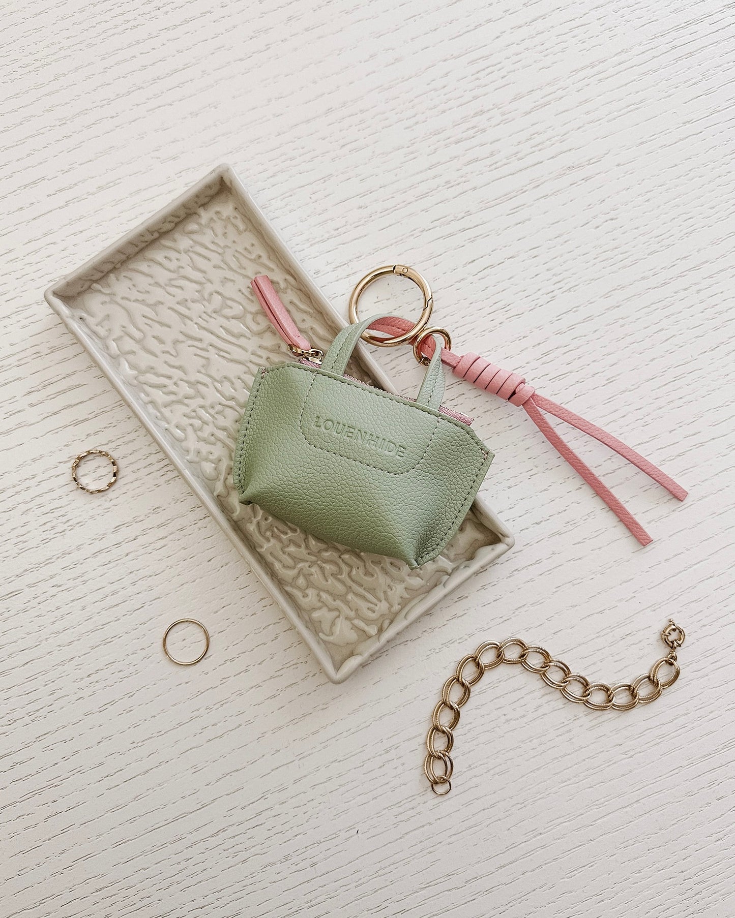 Gina Bag Charm (Sage Green)