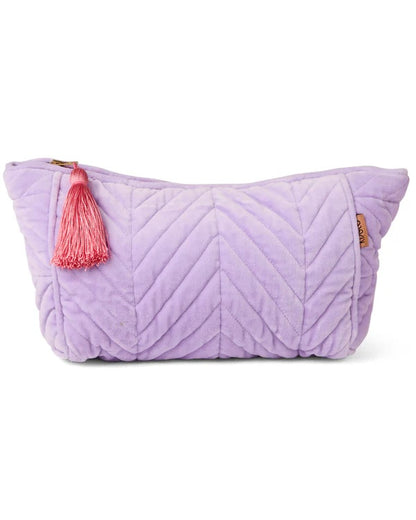 Velvet Toiletry Bag (Lilac)
