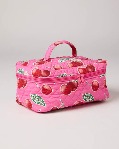 Quilted Cotton Toiletry Case (Cherry Blossom)