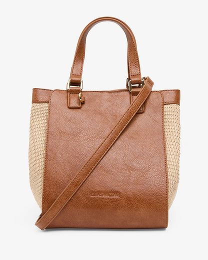 Carnegie Tote (Tan/Weave)