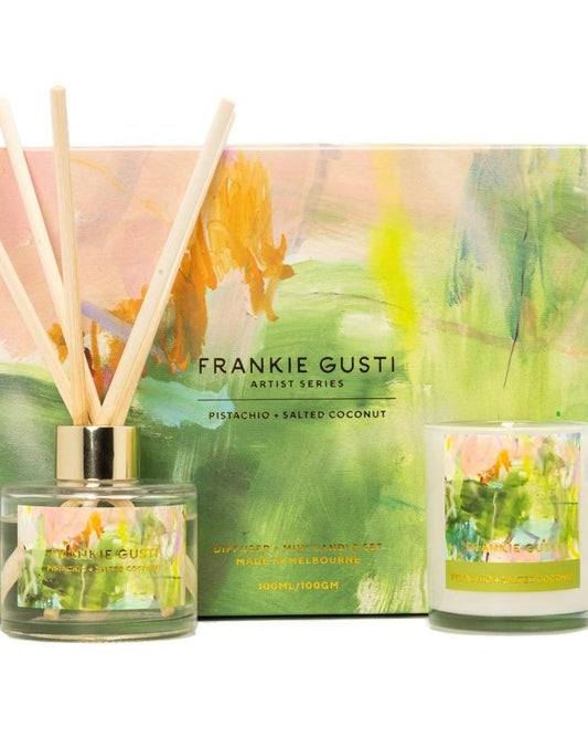 Artist Set Candle + Diffuser Duo (Pistachio & Salted Coconut)