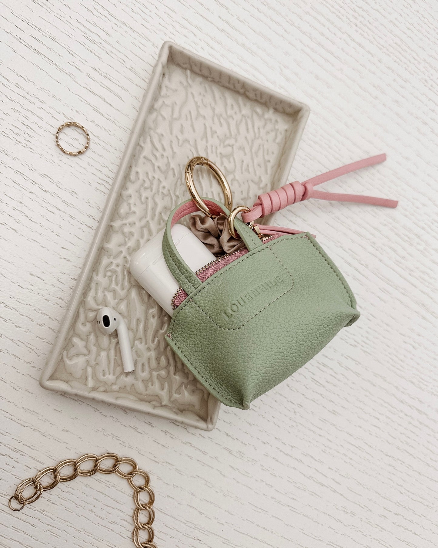Gina Bag Charm (Sage Green)