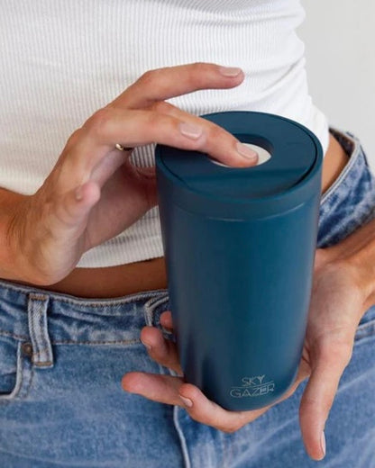 Click & Sip Insulated Coffee Cup (Navy)