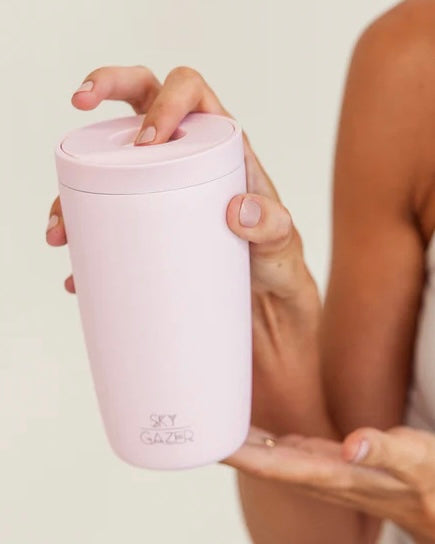 Click & Sip Insulated Coffee Cup (Blush Pink)