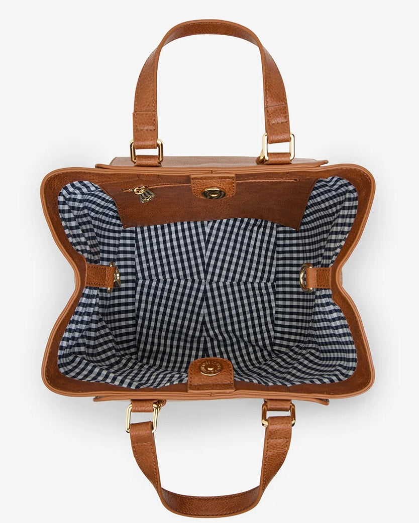 Carnegie Tote (Tan/Weave)