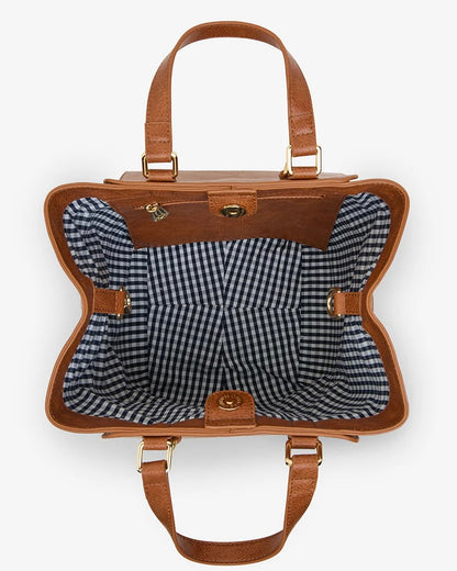 Carnegie Tote (Tan/Weave)