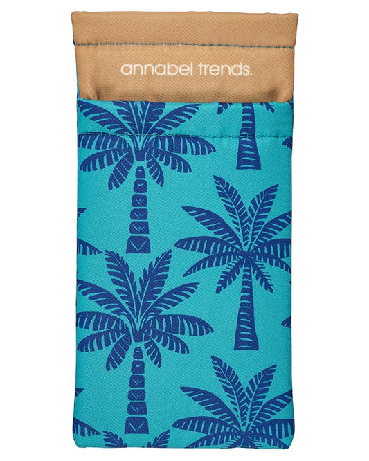 Double Glasses Case (Blue Palm)