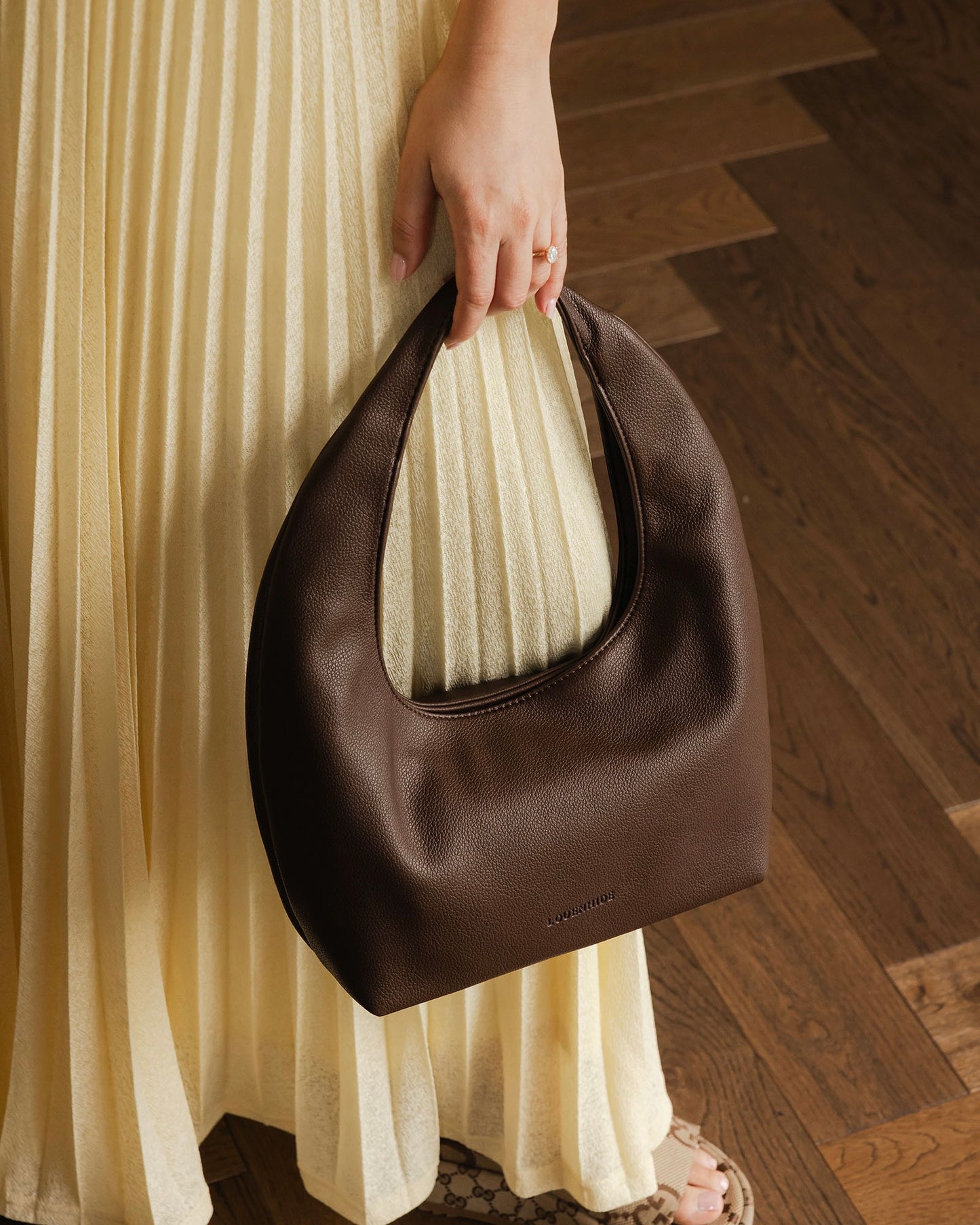 Mini Monaco Shoulder Bag (Chocolate)