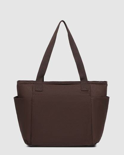 Charlotte Canvas Tote Bag (Chocolate)
