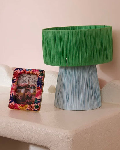 Wildflowers In Bloom Oval Velvet Photo Frame