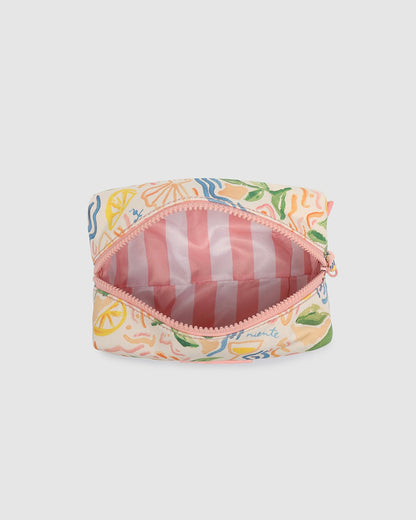 Bambi Pouch/Makeup Bag (Lemon Print)