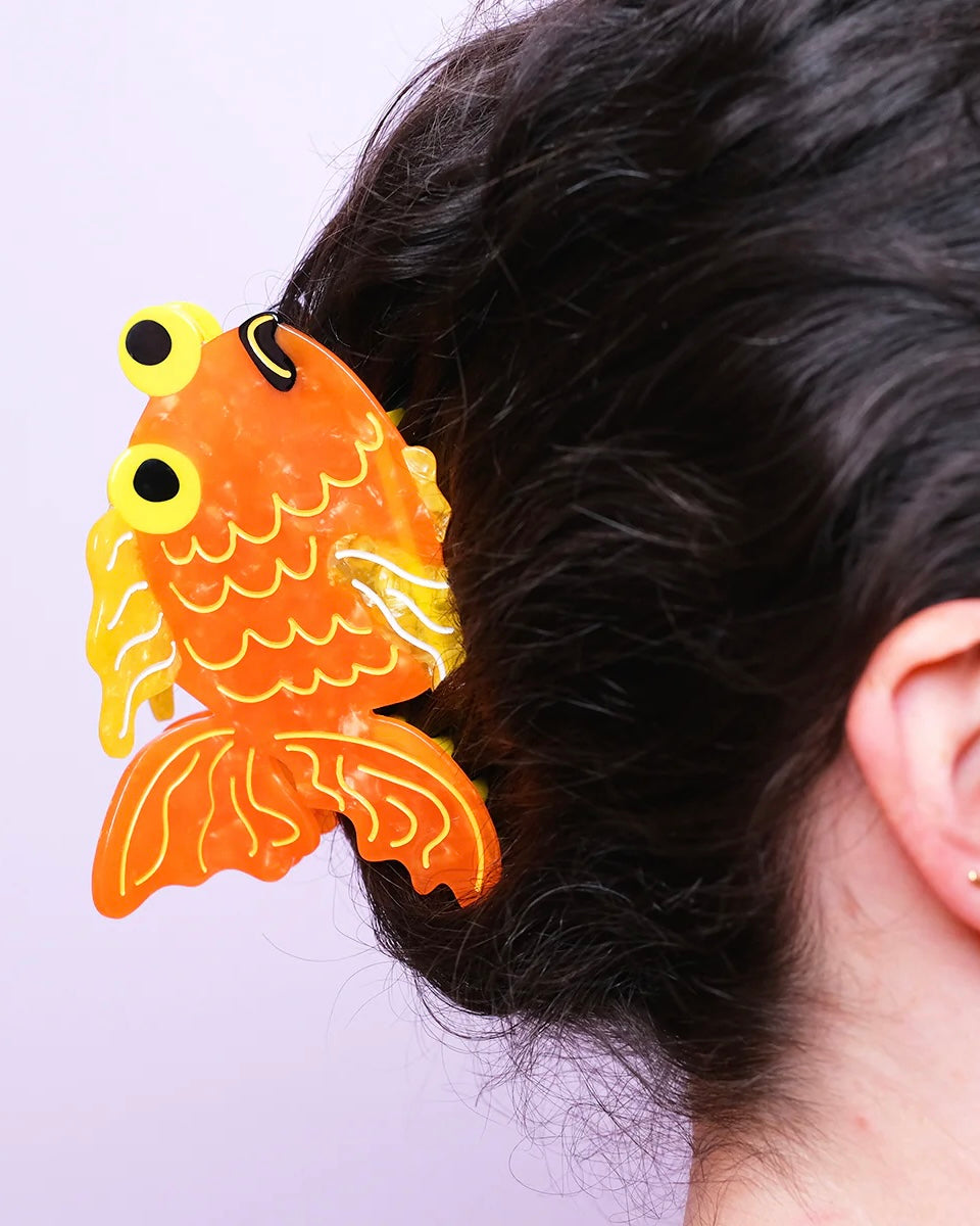 Forgetful Goldfish Claw Clip