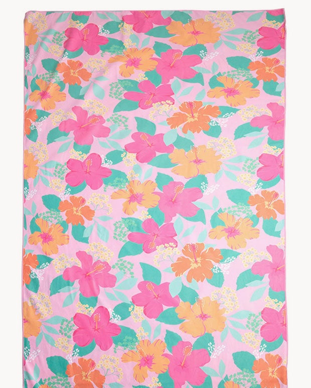 Sand Free Beach Towel (Hibiscus)