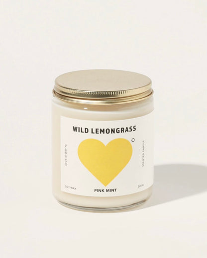 Pinkmint Soy Candle (Wild Lemongrass)