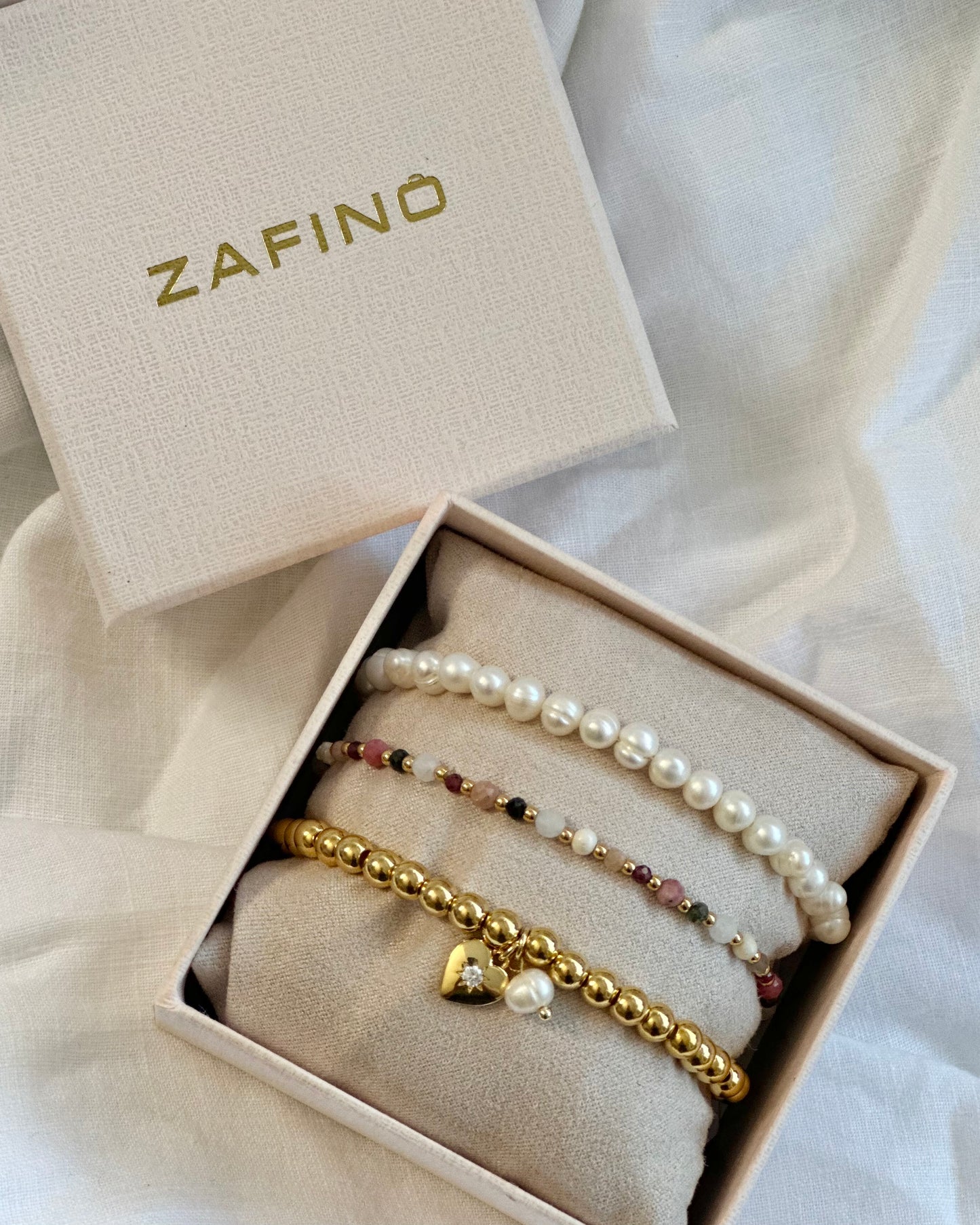 zafino, bracelet, gift set, rouge