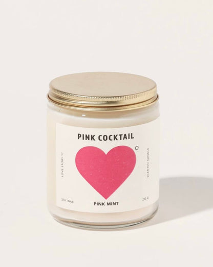 Pinkmint Soy Candle (Pink Cocktail)