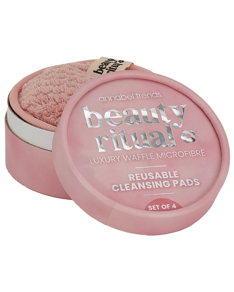 annabel trends, beauty ritual, cleansing pads, microfibre, dusty pink