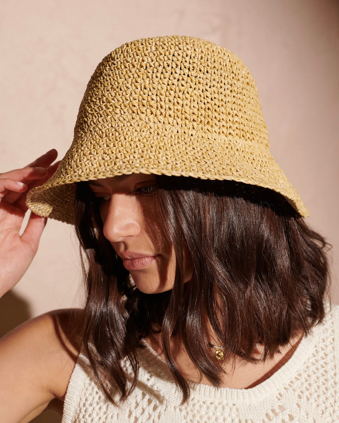 Holly Straw Bucket Hat