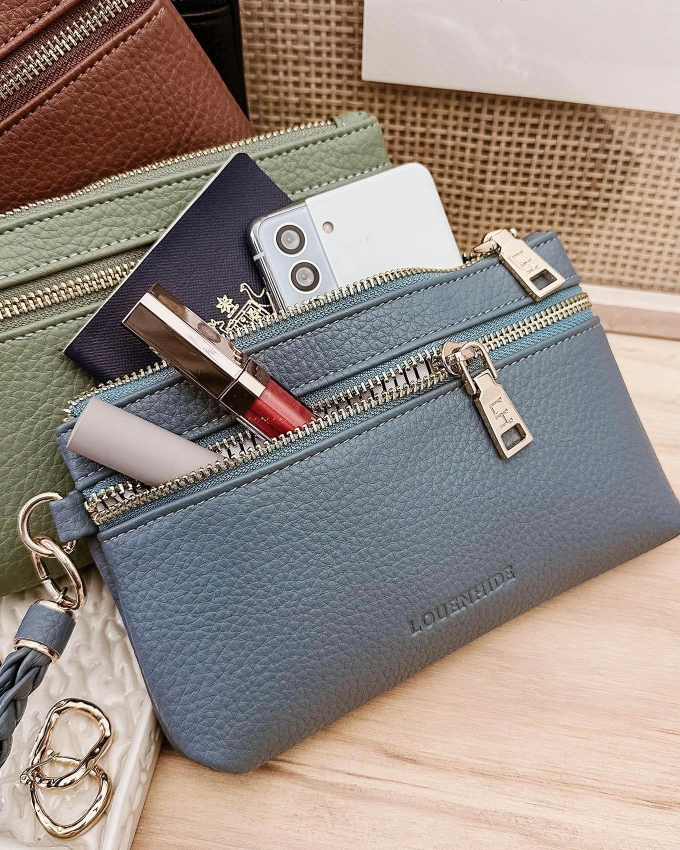 Spencer Wallet (Dusty Blue)