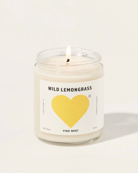 Pinkmint Soy Candle (Wild Lemongrass)
