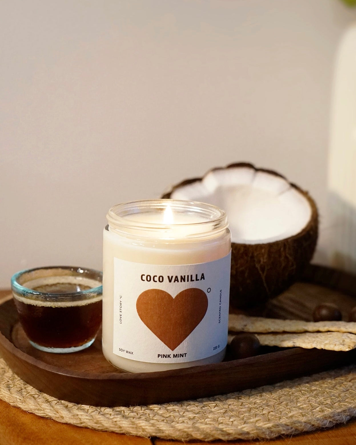 Pinkmint Soy Candle (Coco Vanilla)