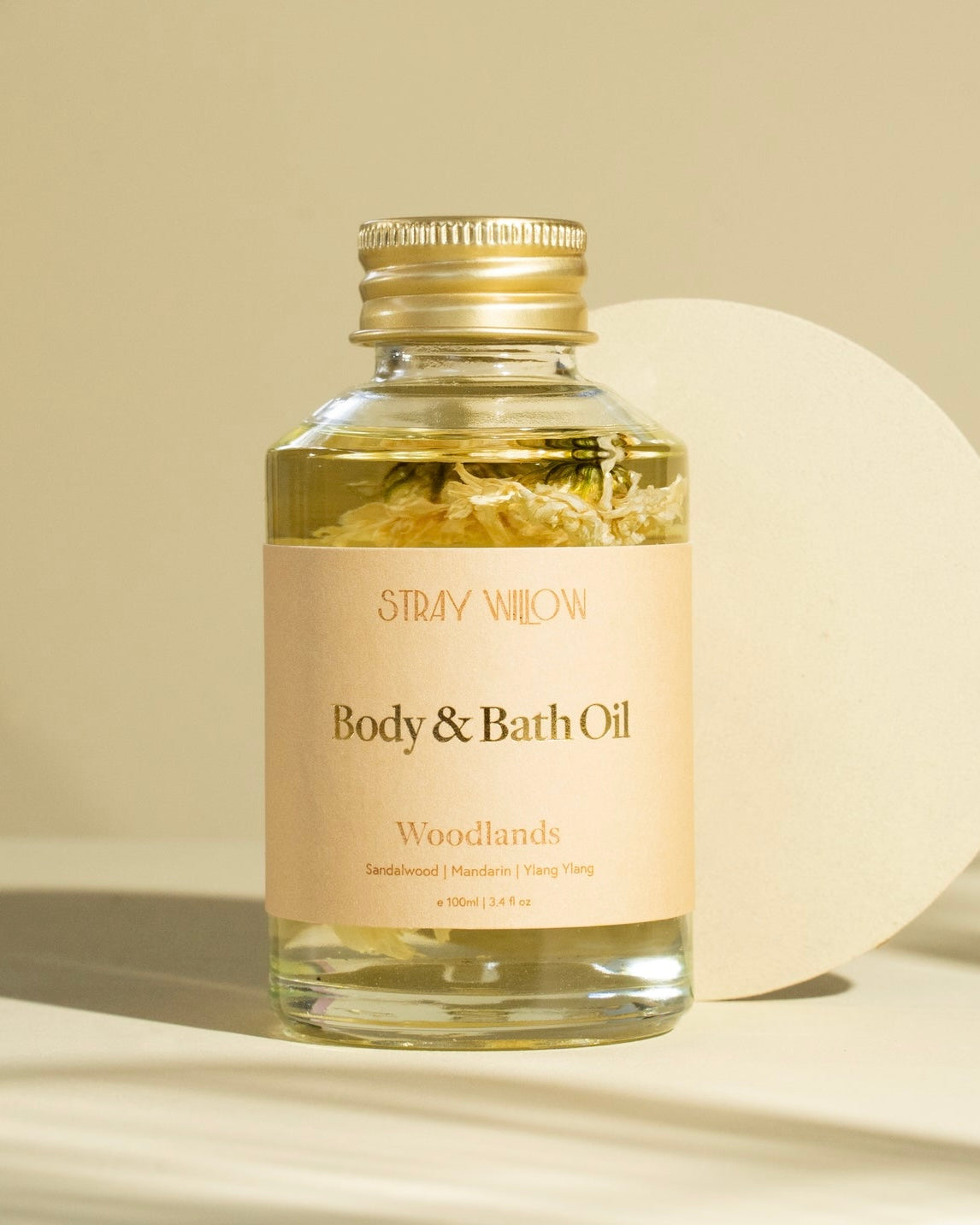 stray willow, bath & body oil, woodlands