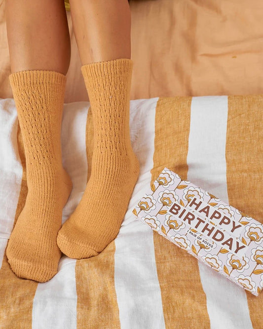 Happy Birthday Boxed Socks