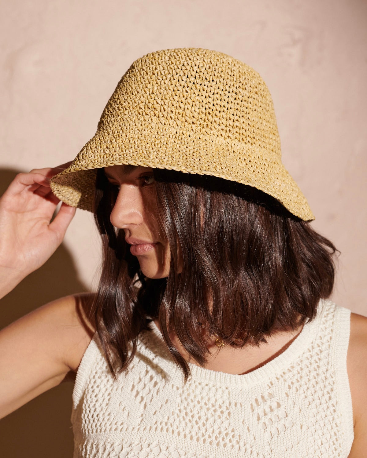 Holly Straw Bucket Hat