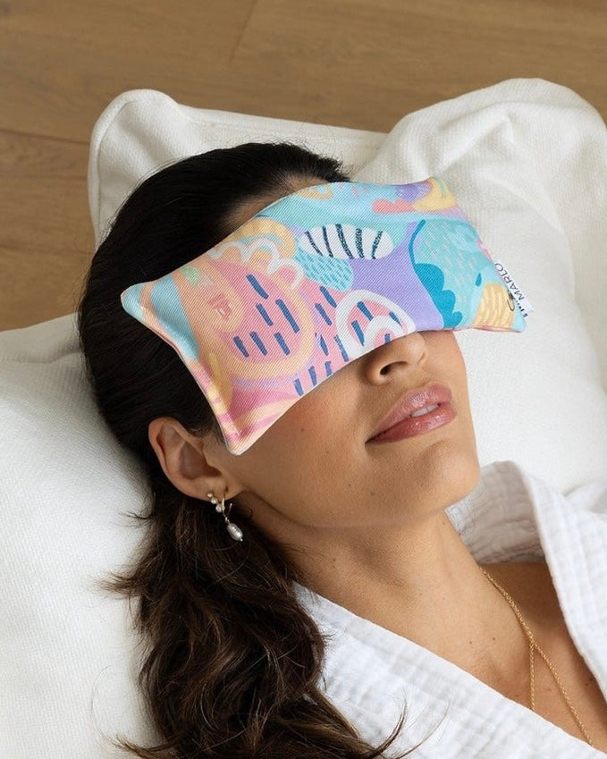 mindful marlo, eye pillow, heat pack, haven