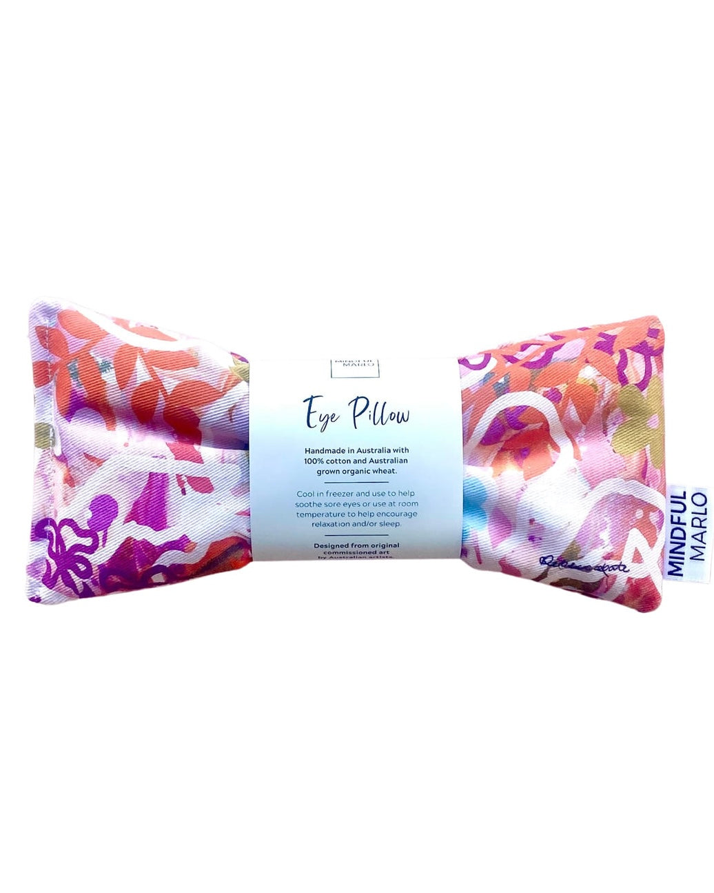 mindful marlo, eye pillow, heat pack, ivy