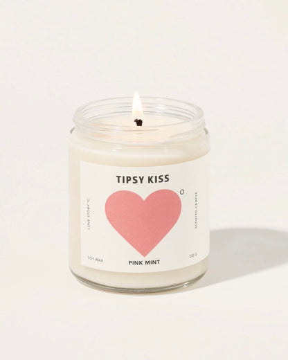 Pinkmint Soy Candle (Tipsy Kiss)