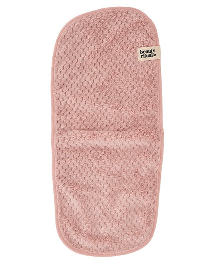 Beauty Ritual Luxury Waffle Makeup Removing Cloths (Dusty Pink)